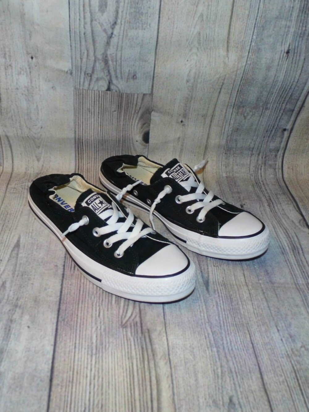 CONVERSE Chuck Taylor All Star Shoreline Black Sneakers Womens Size 8